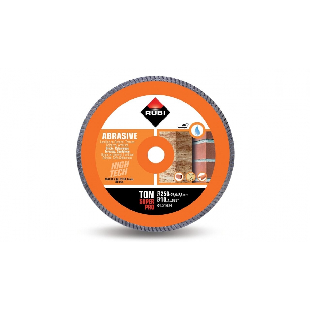 TURBO TON-250 SUPERPRO diamond disc abrasive material