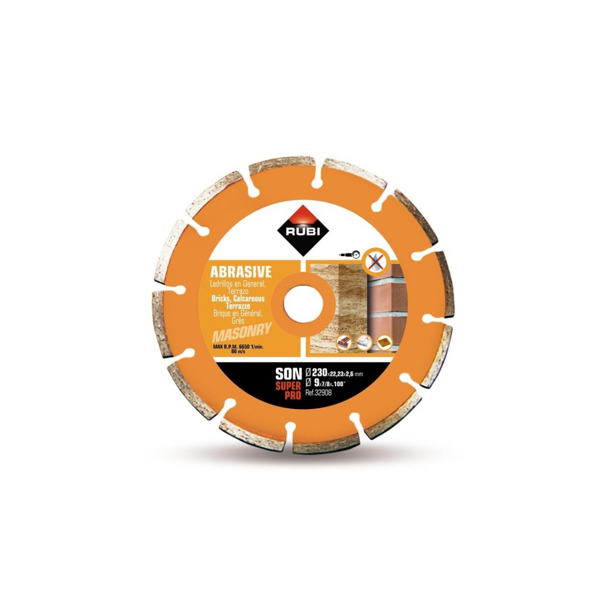 SON-230 SUPERPRO SEGMENTED Diamond Disc Abrasive Material