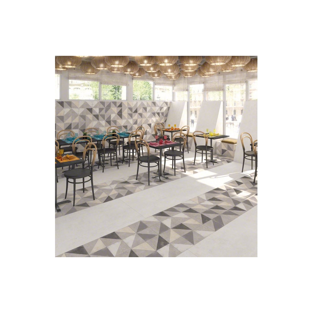 Gris Tyrol 20x20 (m2) Collection Nassau par Vives