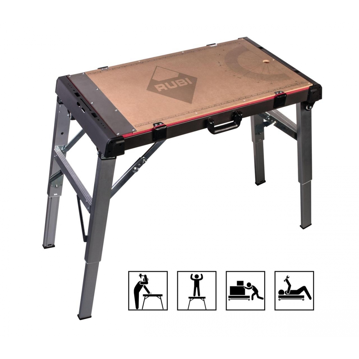 Image 1 of 4-in-1 folding work table