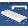 Couverture murale avec base plate 100x33 (Pack 5 unités)