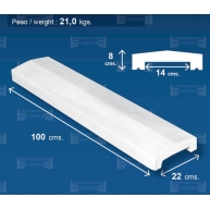 Gable Wall Cover 100x22 (Pack 5 units)
