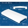 Giebelwandabdeckung 100x33 (Packung 5 Einheiten)