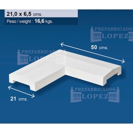 Corner wall cover to Dos Aguas 22 (ud)