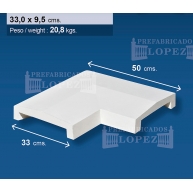 Corner of wall cover at Dos Aguas 33 (ud)