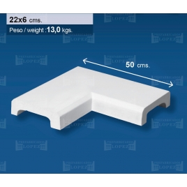 Flache Wandabdeckung Ecke 22 (Einheit)