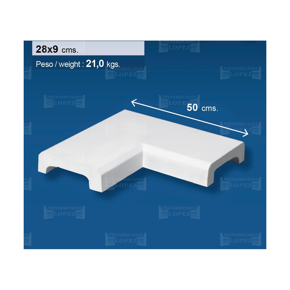 Flat wall cover corner 28 (unit)