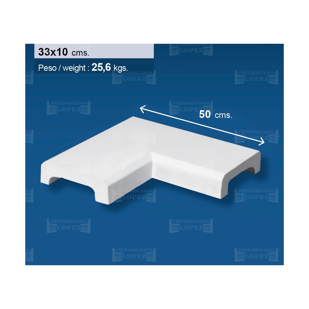 Flache Wandabdeckung Ecke 33 (Einheit)