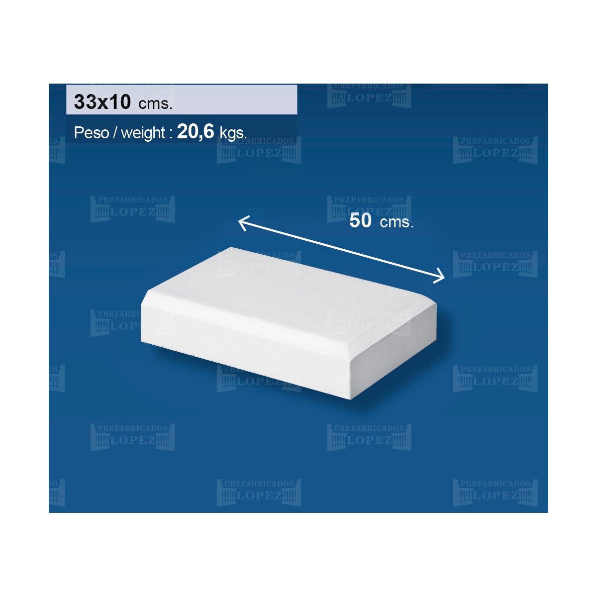 Terminal cubremuro plano 33 (ud)