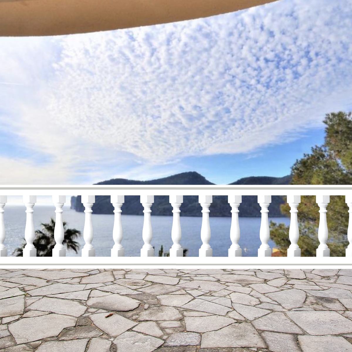 Linearmeter des vorgefertigten Betonbalustradmodells Alhambra