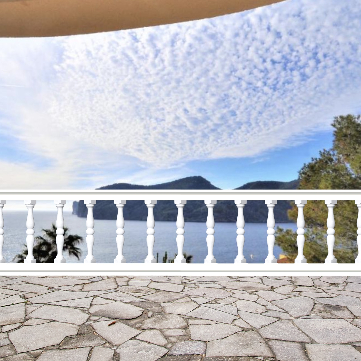 Linear meter of prefabricated concrete balustrade model Córdoba