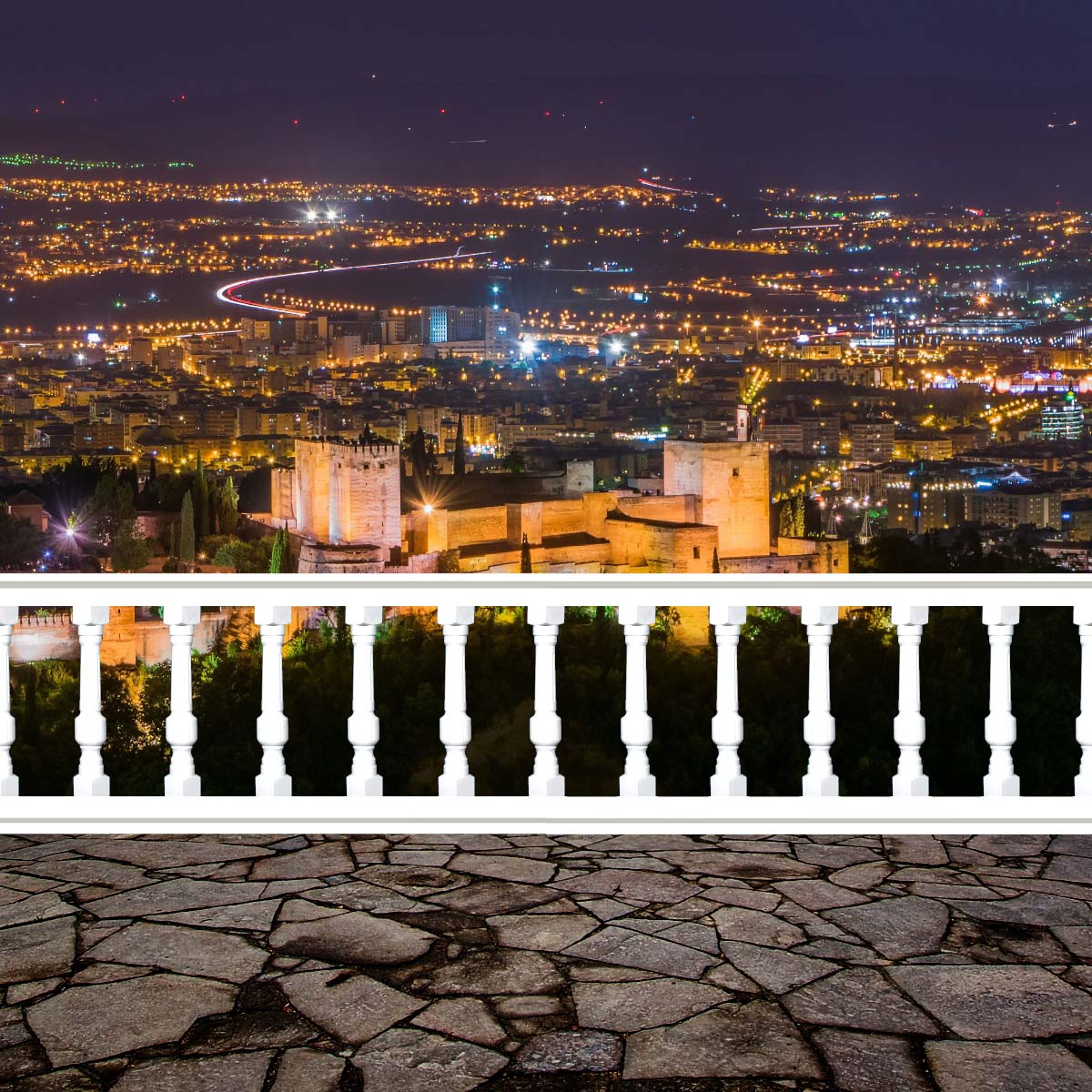 Balustrade en béton préfabriqué de Grenade mètre linéaire