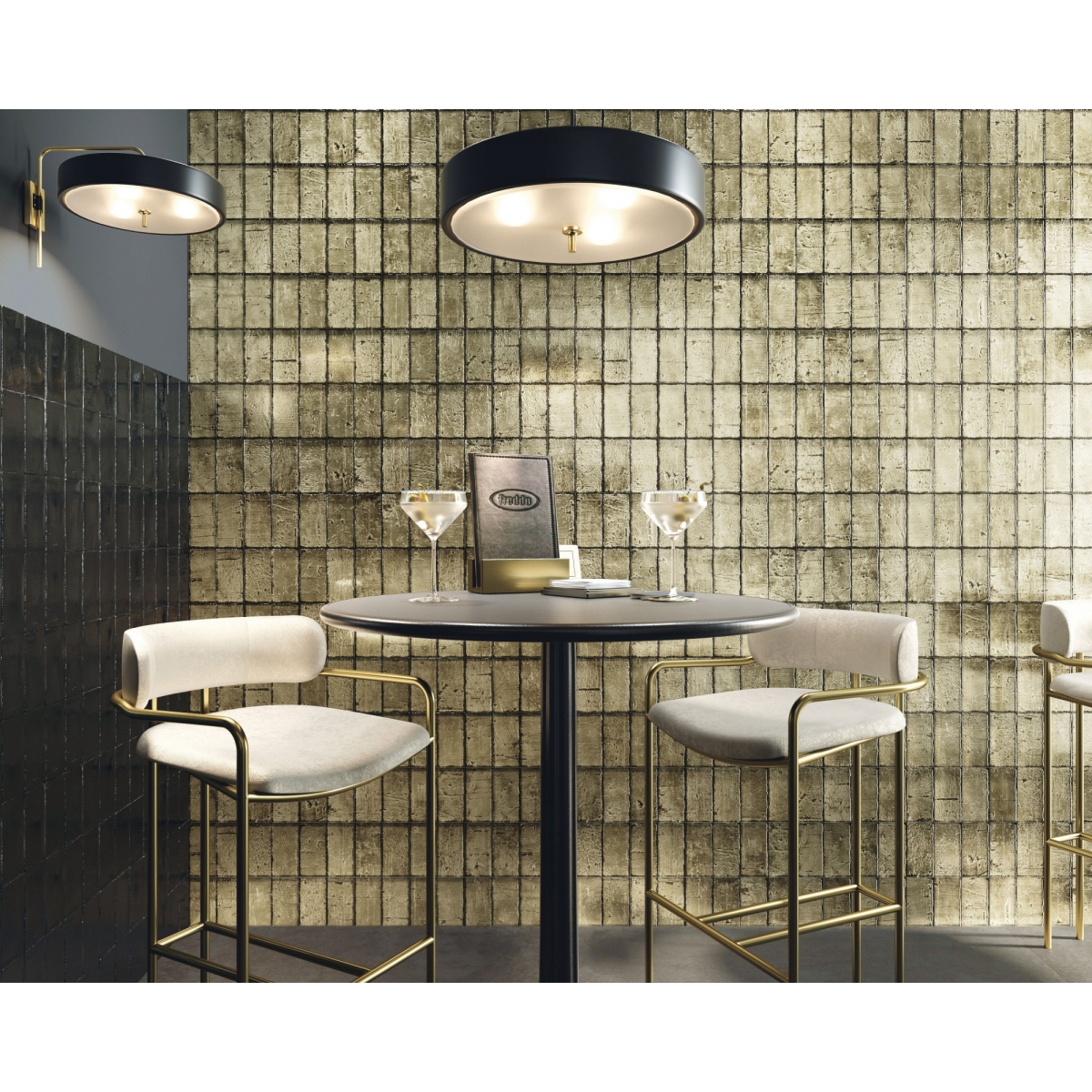 Image de Atelier Noir Brillant 7.5x15 (Boîte 0.49 m2)