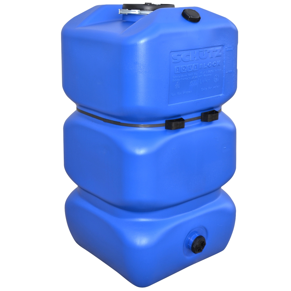 Tanque de água quadrado Aquablock 600l
