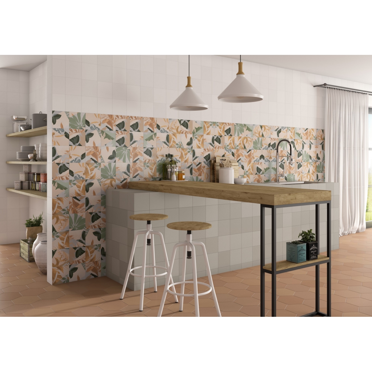 Photos d’ambiance de Chicago Ash 14,7x14,7 (Boîte 1,01 m2) [48505]