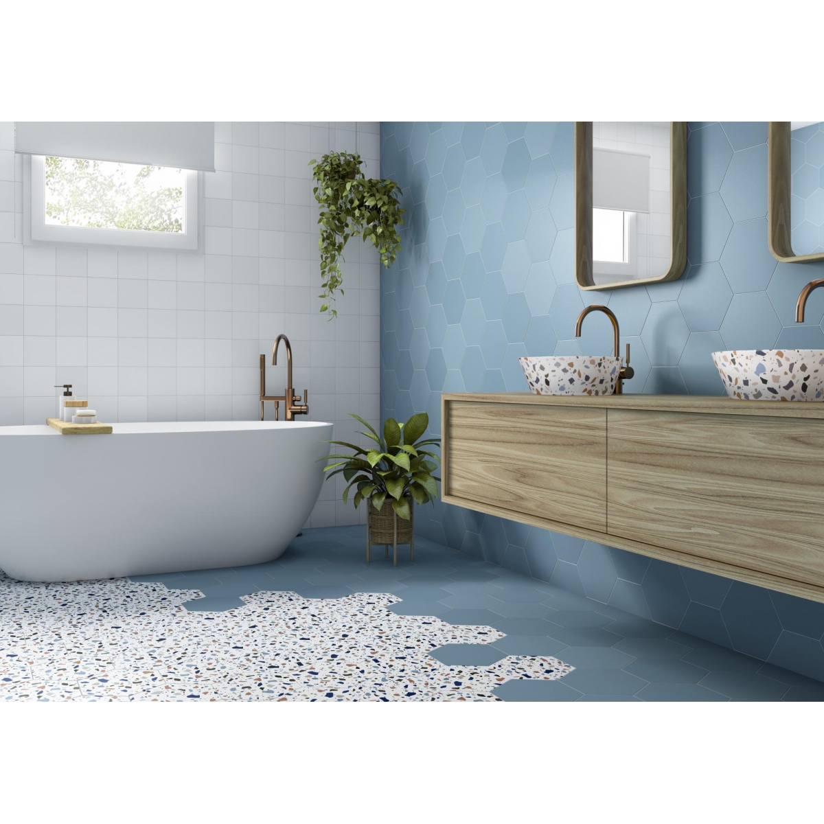 Tile porcelain CHICAGO EXA OCEAN 21,5X25 ▻ DUNE