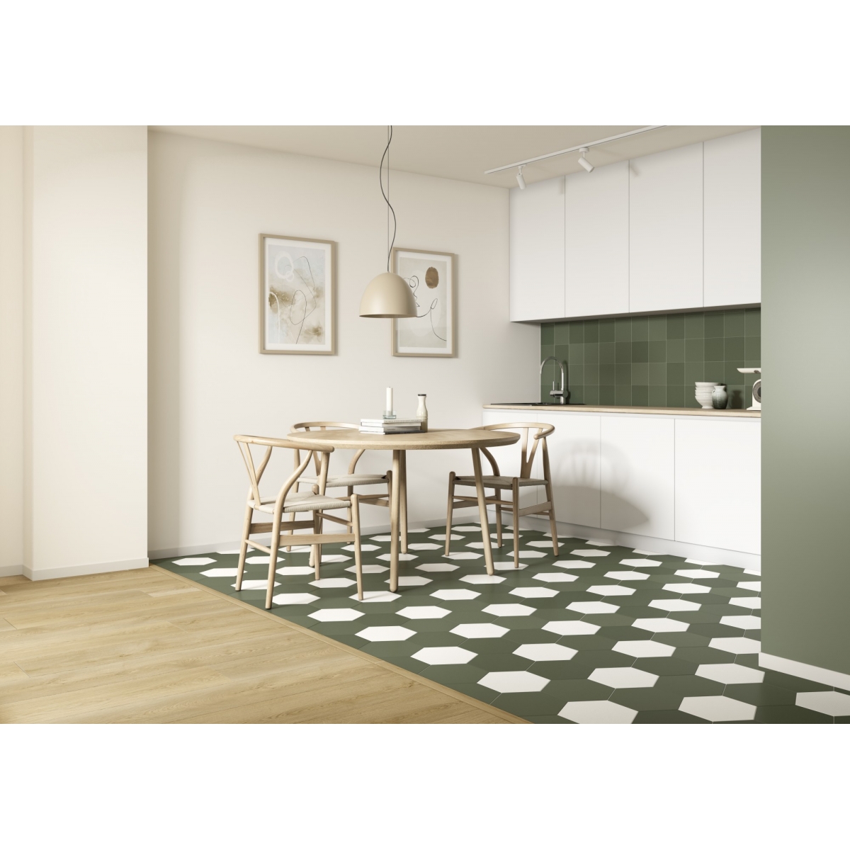 Chicago Exa Olive Ambiente 21.5x25