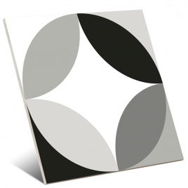 Circular Preto&amp;Branco 20x20 (Caixa 0,56 m2)