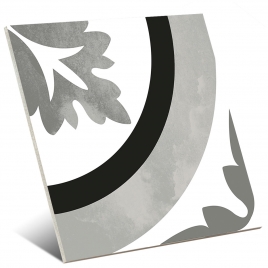 Ornemental Noir & Blanc 20x20 (Boîte 0.56 m2)