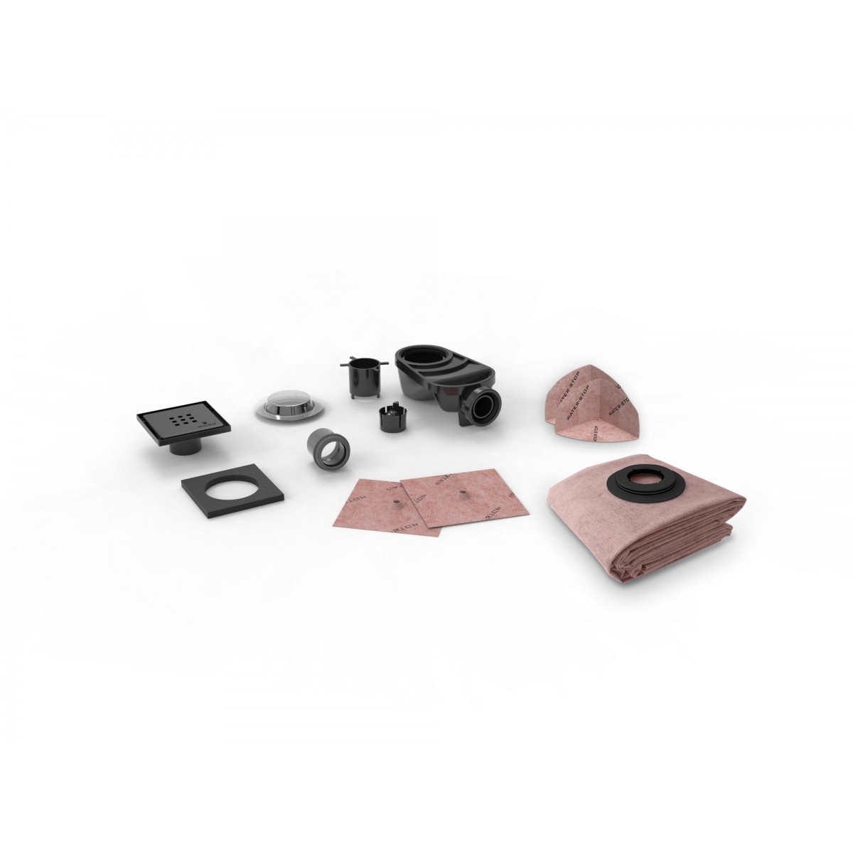 Kit de sistema Evolux com grelha mais DARK spot 11.6x11.6cm