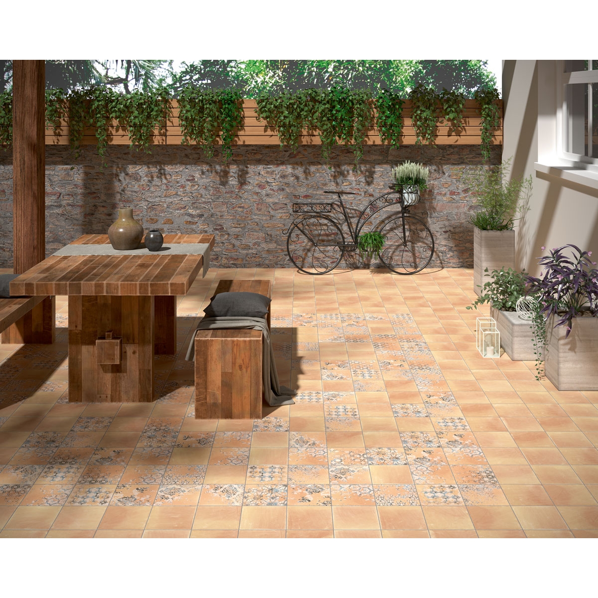 Terracotta Decor Cotto 20x20 Ambient-Fotos (Box 0,56 m²) [48801]