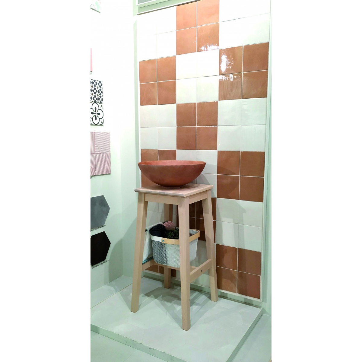 Détail de Berlin Blanc Brillant 14.7x14.7 (Boîte 0.95 m2)