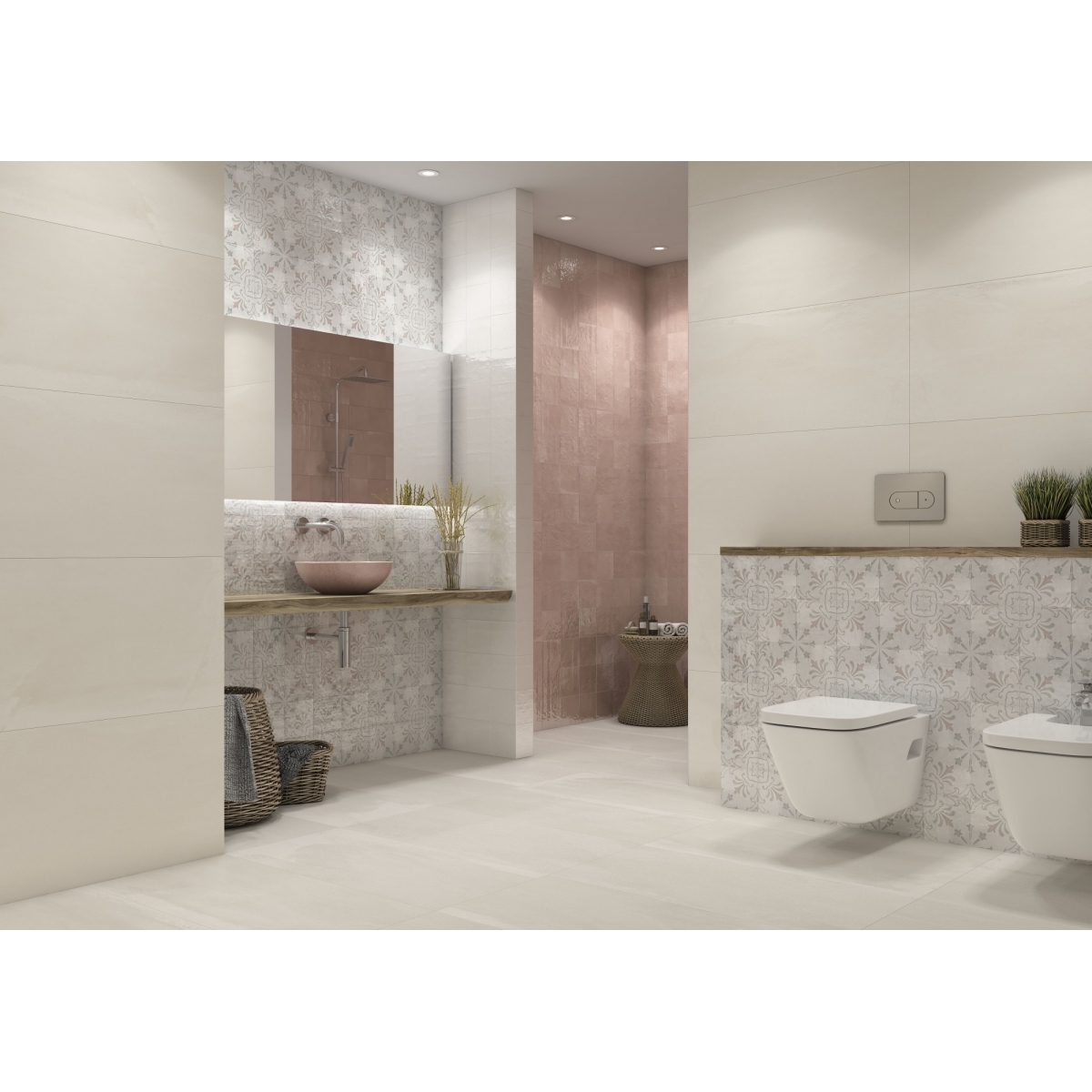 Foto de Berlin Bone Glossy 14,7x14,7 (Caja 0,95 m2)