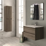 Bolton suspended bathroom furniture 60 cm wide Britannia color with integrated sink