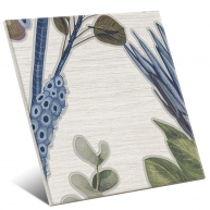 Mural de folhas azuis 120x120 (ud) 2