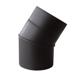 30º elbow vitrified matt black
