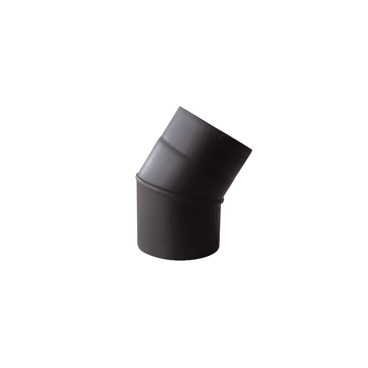 30º elbow vitrified matt black