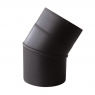 30º elbow vitrified matt black
