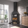 Corner wood fireplace with oven C-300-RH + Direct gift