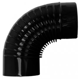 Vitrified elbow with 90º gloss curly