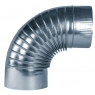 90º galvanized curly elbows