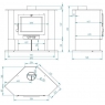 Corner wood stove CH-5