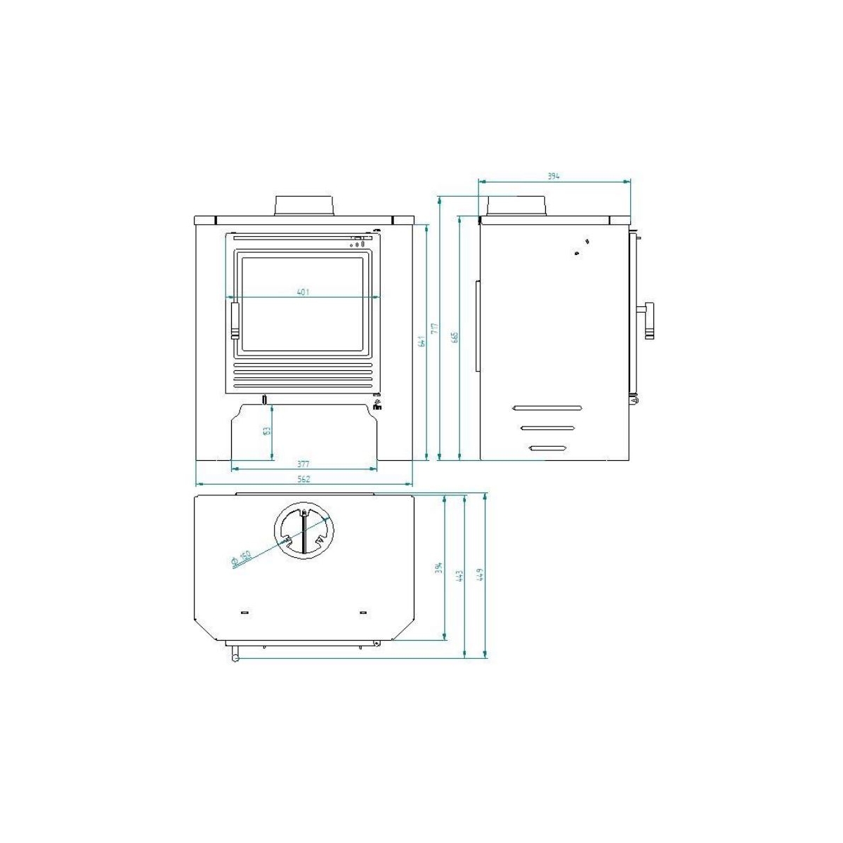 M-101 Wood Stove Direct Gift