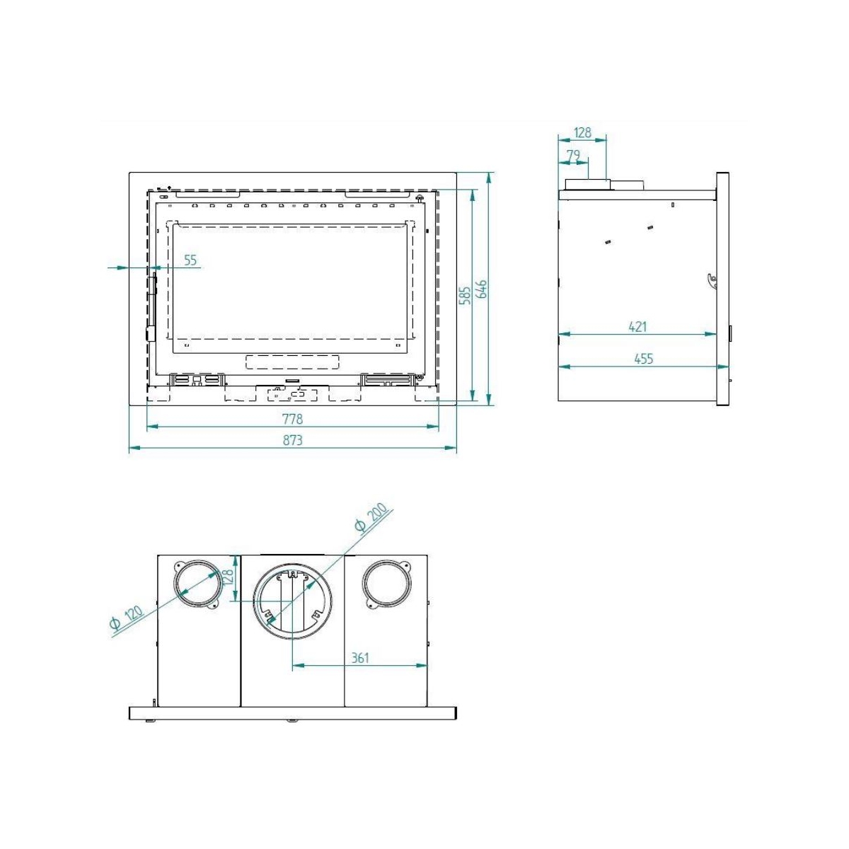 Image du produit 38458 : Insert en bois avec turbine IT-180