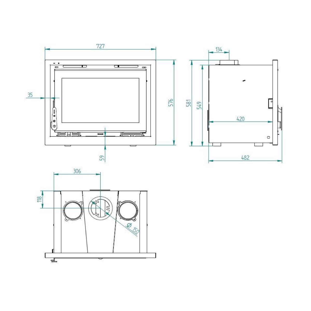 Image du produit 38471 : Insert en bois avec turbine IT-170 Cadeau direct