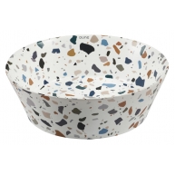 Terrazzo ceramic sink 35x35x12cm