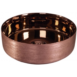 Lavabo de cerámica Heller Rose Gold 36x36x12cm