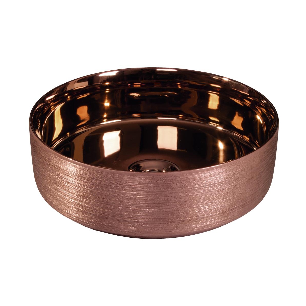 Ambient photos of Heller Rose Gold Ceramic Sink 36x36x12cm [49726]