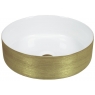 Heller White & Gold ceramic sink 36x36x12cm