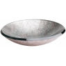 Round Silver glass sink 46x46x10cm