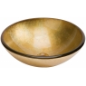 Lavabo de cristal Pan de Oro 46x46x10cm