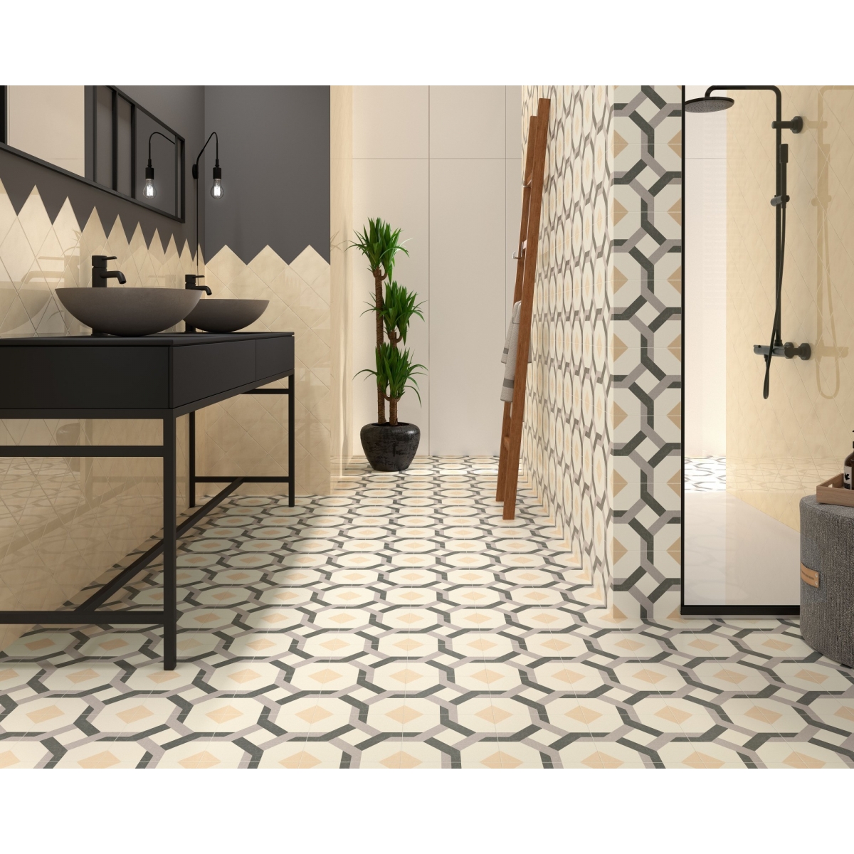 Ambiente lavabo de cerámica Berlín Graphite 2