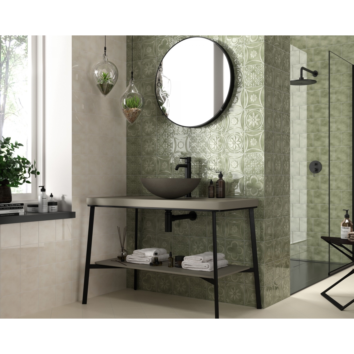 Ambience Berlin Graphite 3 lavatório de cerâmica