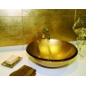 Ambiente Lavatório de vidro Gold Leaf