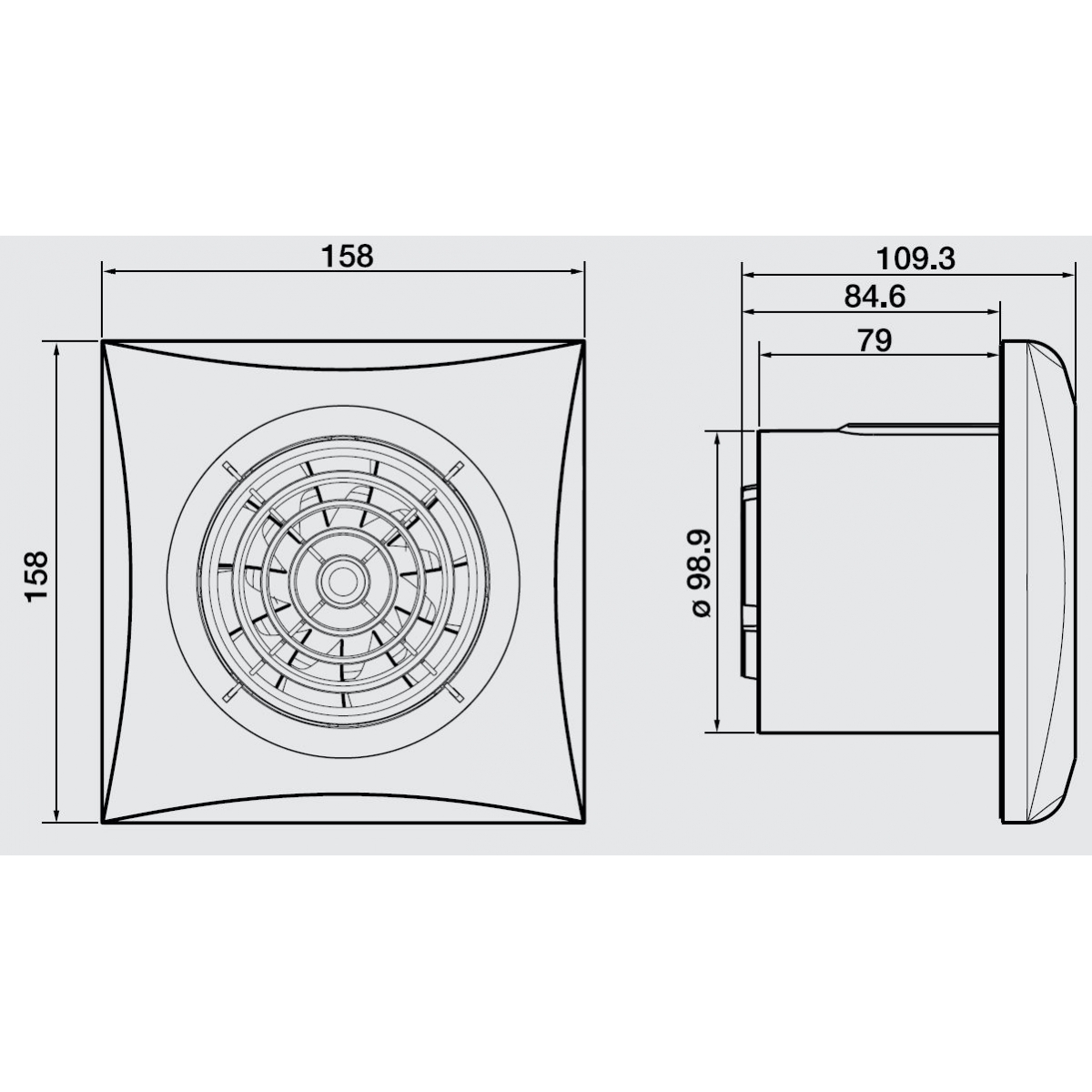 Extractor para baño SILENT-100 CZ 2