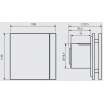 SILENT-100 CZ DESING Silver 1 bathroom extractor